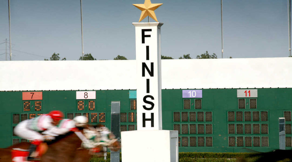 race track finish line