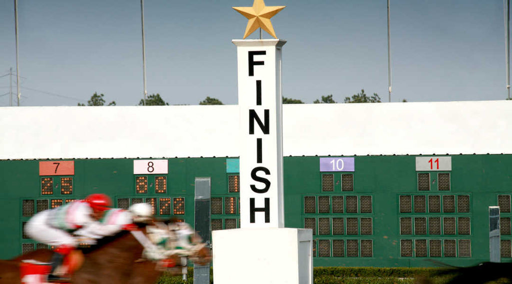 race track finish line