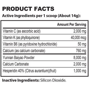 Bleedershield powder product facts